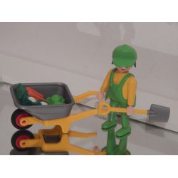 Agriculteur Et Brouette De Légumes Playmobil