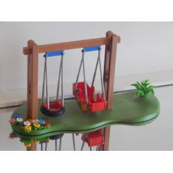 Portique Avec Balançoire Du Jardin D'Enfant Playmobil