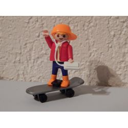 Enfant Skateboard Et IPad Playmobil