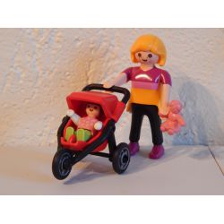 Maman Poussette Et Bébé Playmobil