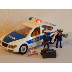 Véhicule De Police Avec Gyrophare Et Ses Deux Policiers Coffret 5184 Playmobil