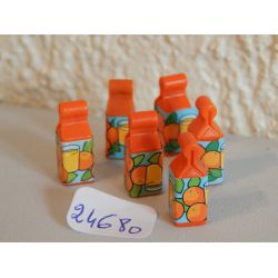 Lot De 6 Brique De Jus D'Orange Playmobil