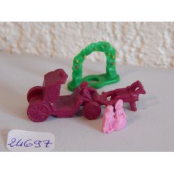 Micro Jouet Pour Enfant Playmobil : Carosse Arche Et Couple Princier Playmobil