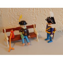 Le Clochard Sur Son Banc Et Gendarme Complet Série 1900 5508 Playmobil 